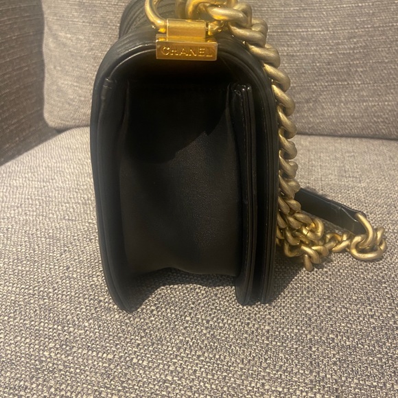 Authentic Chanel Mix Chevron boy bag medium - Picture 5 of 10